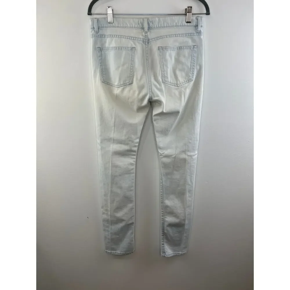 The Kooples White HP436 Fit Skinny Jeans Stretch Cotton Mid-Rise Women's Size 29